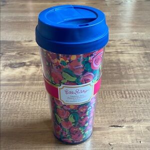 NWT Lilly Pulitzer Travel Thermal Mug in Wild Confetti